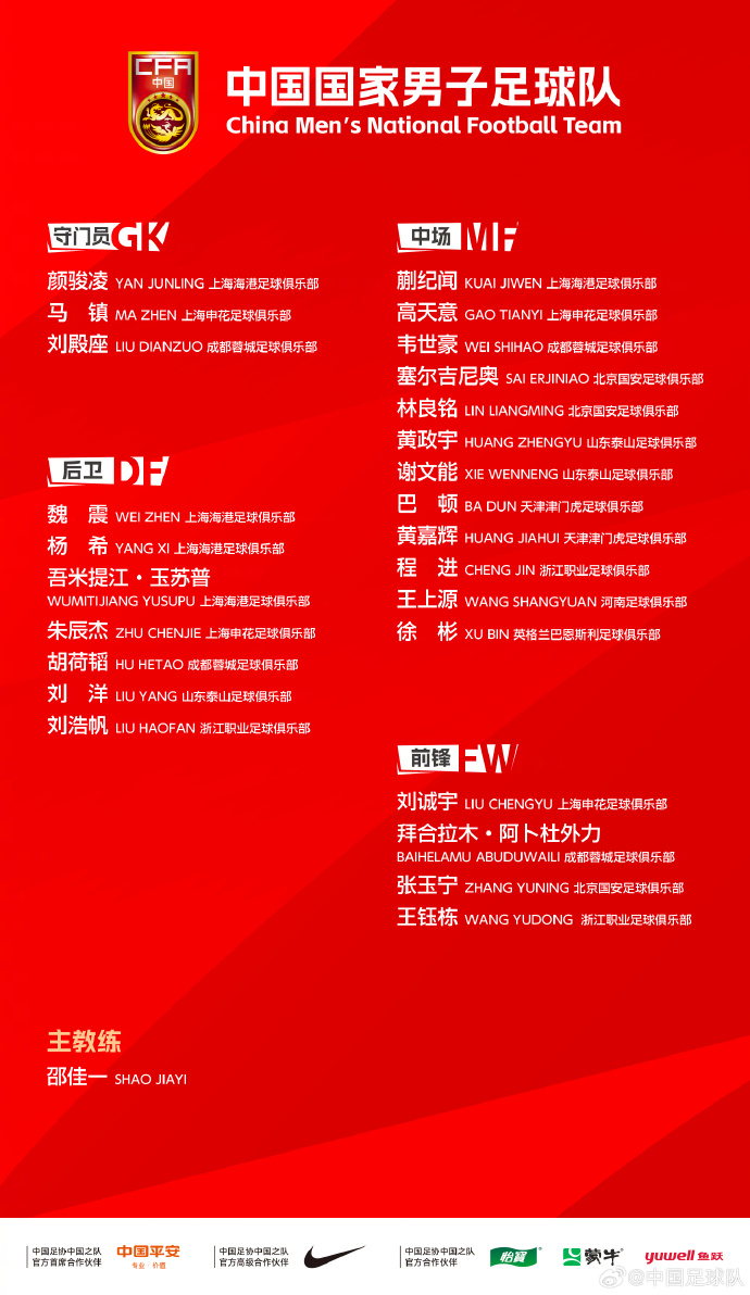 馬鎮(zhèn)國(guó)足中超雙線零出場(chǎng) 顏駿薛慶浩占據(jù)主力