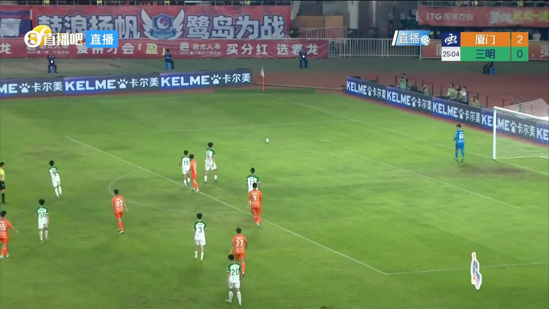 登頂射手榜！江澤源頭球破門，廈門隊(duì)3-0領(lǐng)先了！